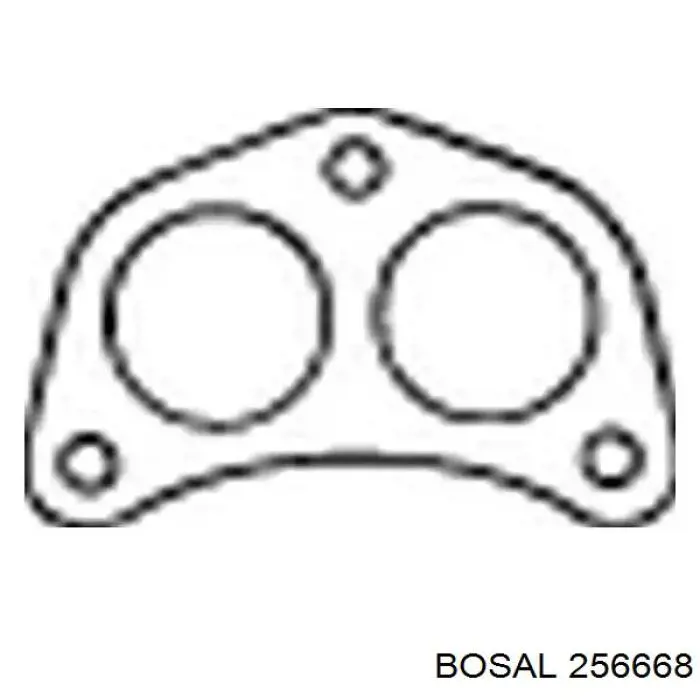 Uszczelka rury odbiornika tłumika Bosal 256668 cena, od 4,46 USD