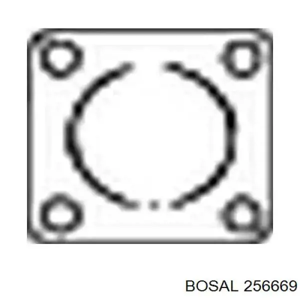 Do koszyka MB687020 Mitsubishi Uszczelka rury odbiornika tłumika