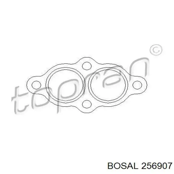 Do koszyka 256907 Bosal Uszczelka rury odbiornika tłumika