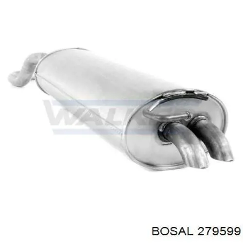 Do koszyka 1J6253609AR VAG Tłumik, tylna część