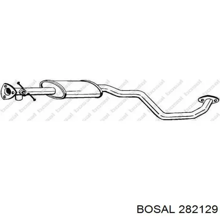Tłumik, środkowa część Bosal 282129 cena, od 68,92 USD