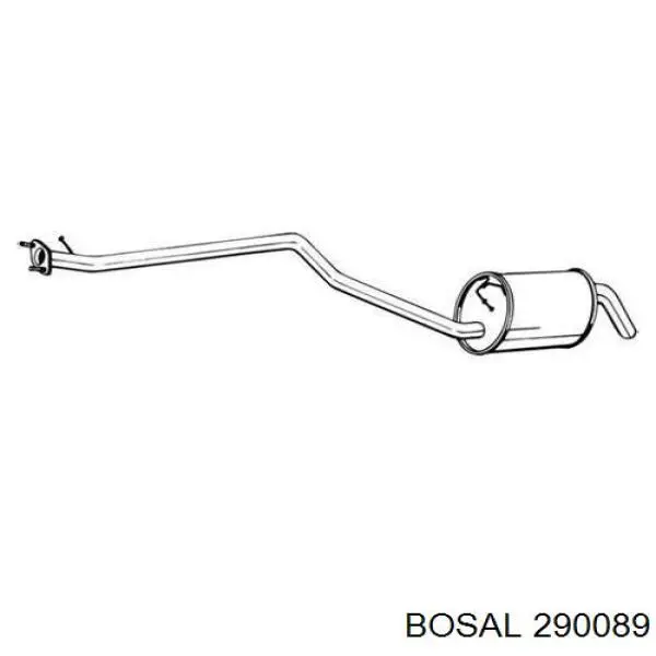 Tłumik, środkowa część Bosal 290089 cena, od 90,00 USD