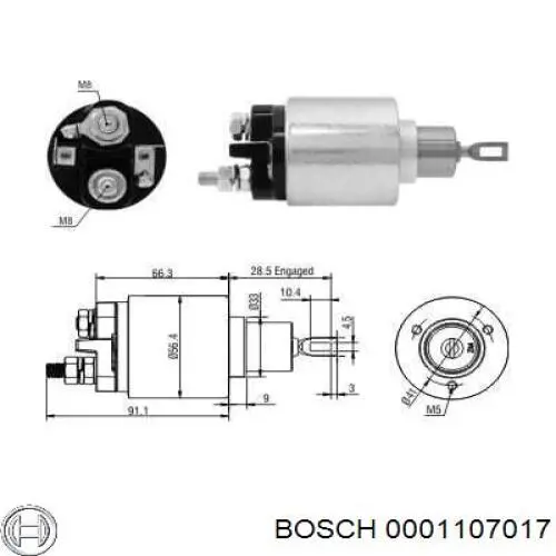 0001107017 Bosch Rozrusznik