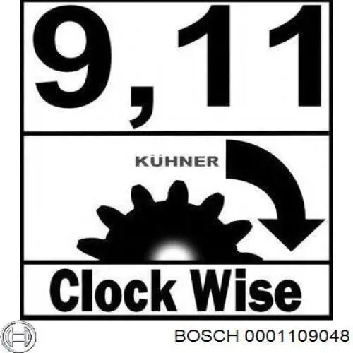 Do koszyka 0001109048 Bosch Rozrusznik