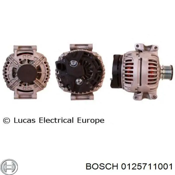 0125711001 Bosch Alternator