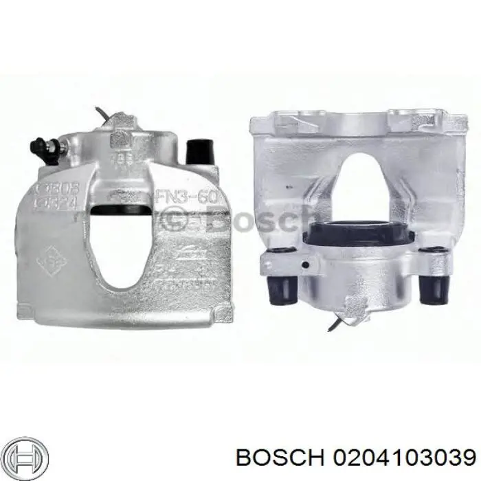 Do koszyka 0204103039 Bosch Zacisk hamulcowy tylny lewy
