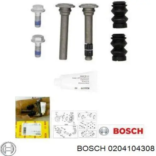 0204104308 Bosch Zestaw naprawczy zacisku hamulcowego przedniego