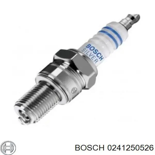 Świeca zapłonowa Bosch 0241250526 cena, od 13,72 USD