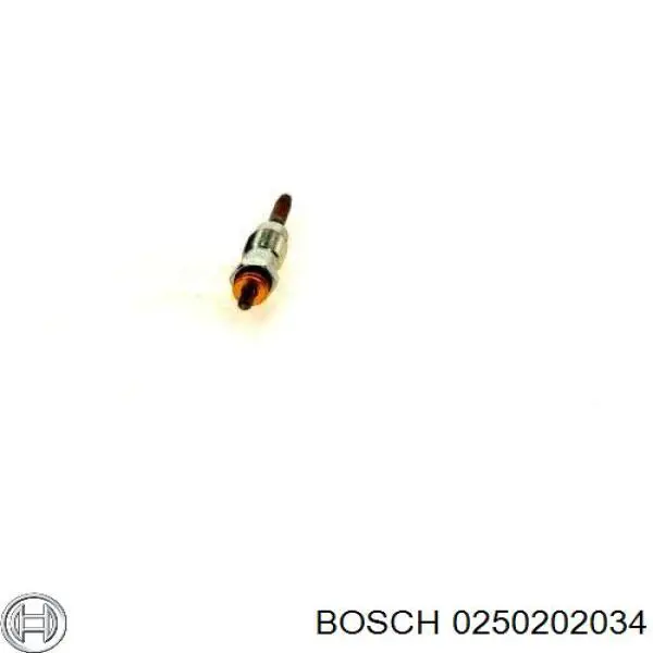 Świeca żarowa Bosch 0250202034 cena, od 10,10 USD