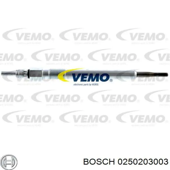 Świeca żarowa Bosch 0250203003 cena, od 23,72 USD