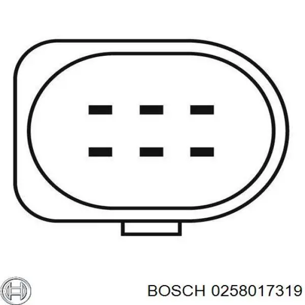 0258017319 Bosch sonda lambda czujnik tlenu przed katalizatorem