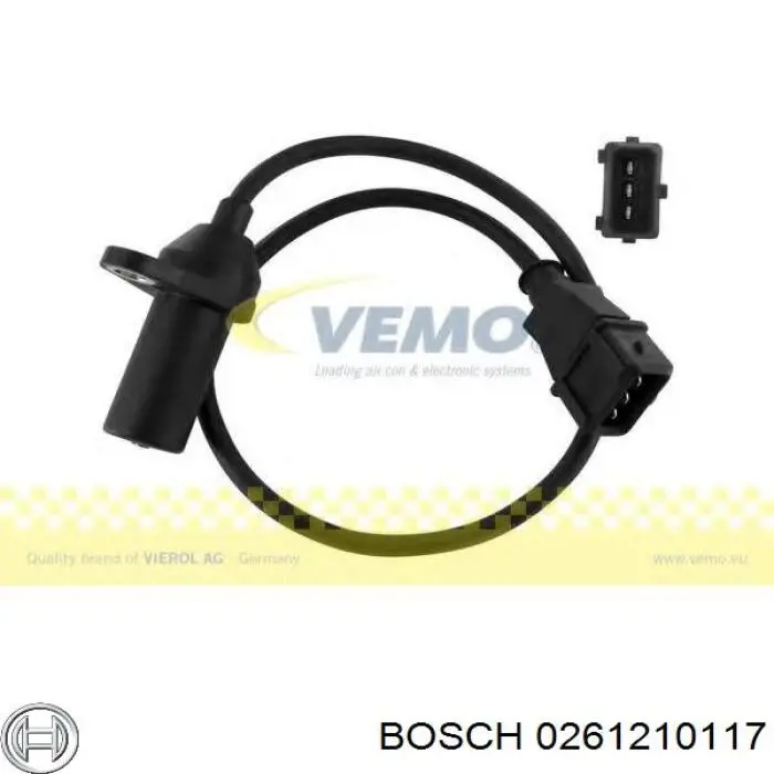 Czujnik położenia wału korbowego 261210117 Bosch