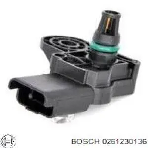 Do koszyka 261230136 Bosch Czujnik ciśnienia w kolektorze ssącym, MAP