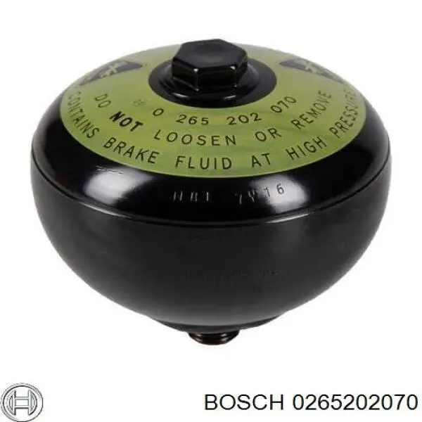 Do koszyka 265202070 Bosch Akumulator hydrauliczny układu hamulcowego