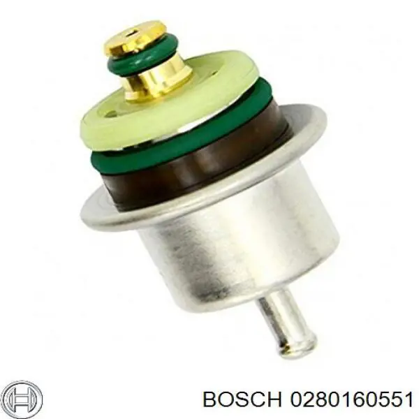 Do koszyka 0280160551 Bosch Regulator ciśnienia paliwa w listwie paliwowej