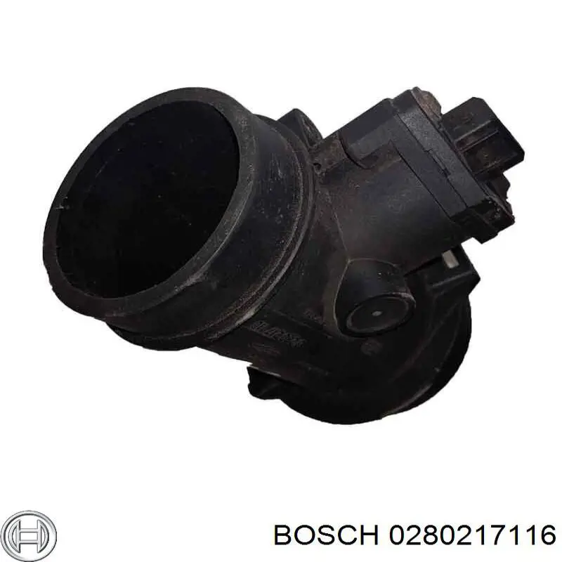 Do koszyka 0280217116 Bosch Czujnik przepływu powietrza, przepływomierz powietrza M.A.F.