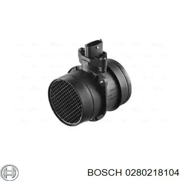 Czujnik przepływu powietrza, przepływomierz powietrza M.A.F. Bosch 0280218104 cena, od 50,25 USD