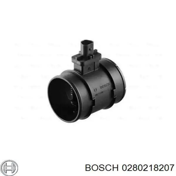 Czujnik przepływu powietrza, przepływomierz powietrza M.A.F. Bosch 0280218207 cena, od 29,80 USD