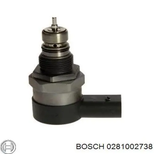 Do koszyka 281002738 Bosch Regulator ciśnienia paliwa w listwie paliwowej