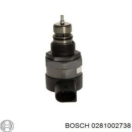 Regulator ciśnienia paliwa w listwie paliwowej 281002738 Bosch