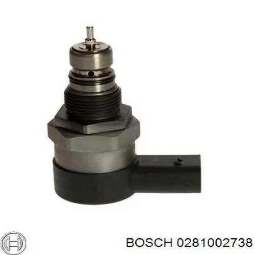 Do koszyka 281002738 Bosch Regulator ciśnienia paliwa w listwie paliwowej