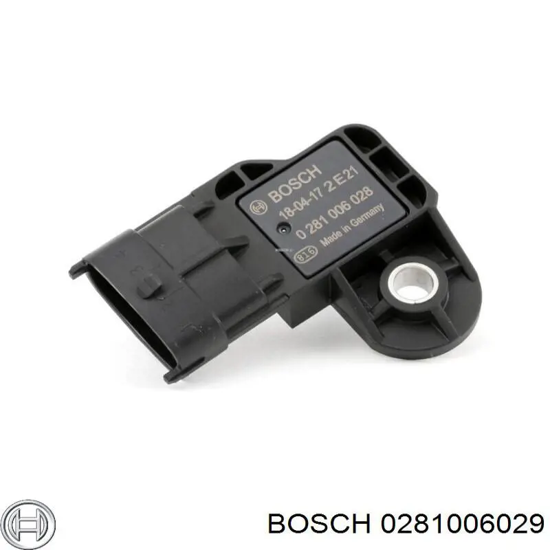 Do koszyka 0281006029 Bosch Czujnik ciśnienia w kolektorze ssącym, MAP