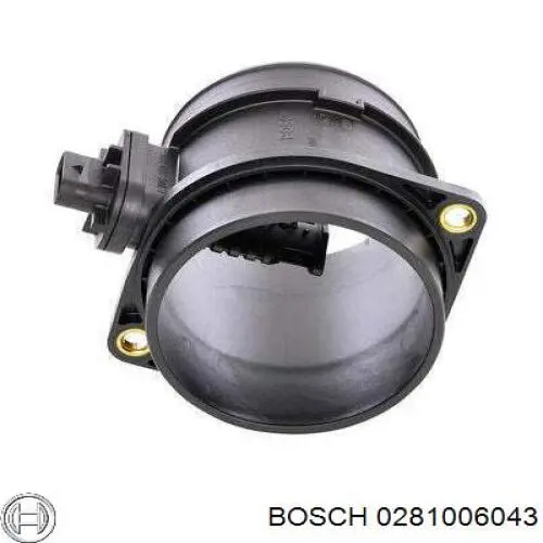 0281006874 Bosch Czujnik przepływu powietrza, przepływomierz powietrza M.A.F.