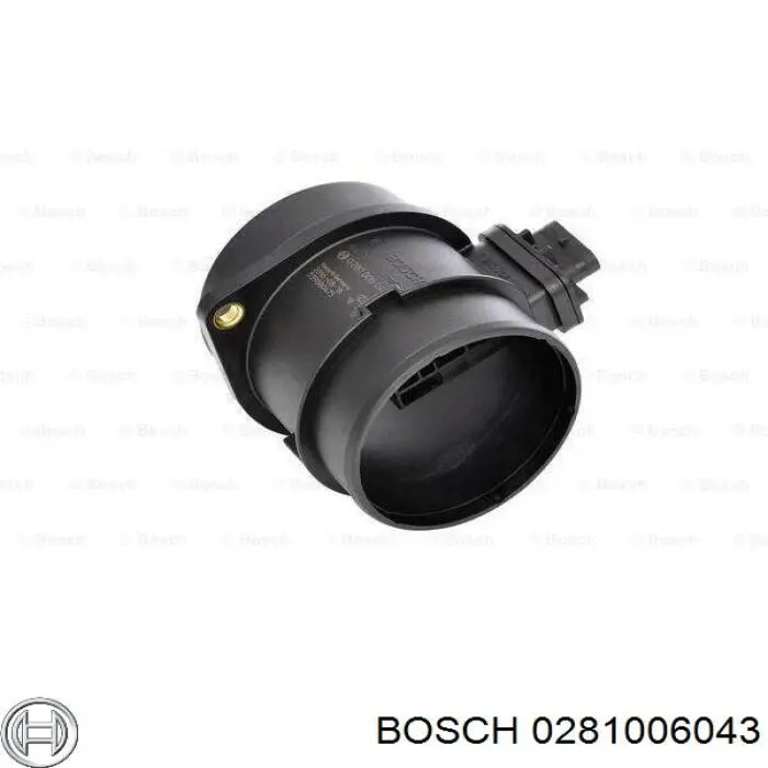 Czujnik przepływu powietrza, przepływomierz powietrza M.A.F. 0281006874 Bosch