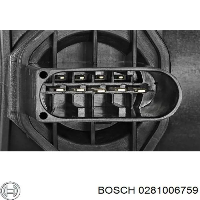 0281006759 Bosch Czujnik przepływu powietrza, przepływomierz powietrza M.A.F.