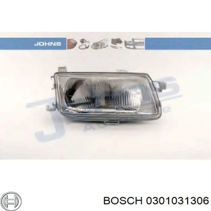 Reflektor prawy Bosch 0301031306 cena, od 46,92 USD