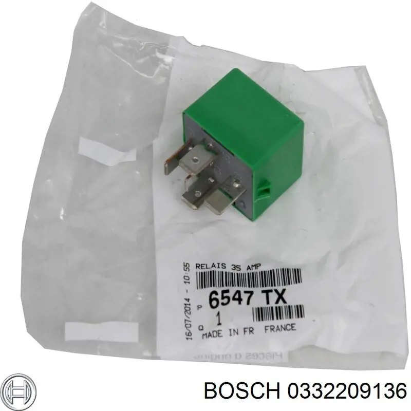 Do koszyka 0332209136 Bosch Przekaźnik wentylatora