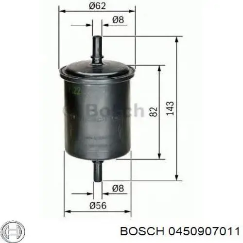 Filtr paliwa 0450907011 Bosch