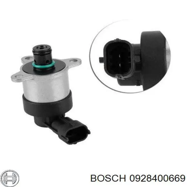 Zawór regulacji ciśnienia (zawór redukcyjny pompy wtryskowej) System Common-Rail 0928400669 Bosch