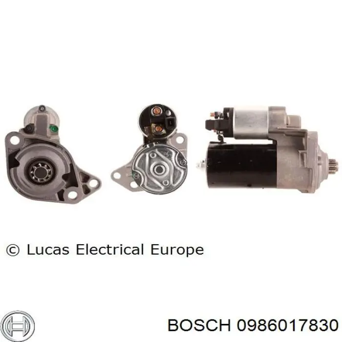 Rozrusznik Bosch 0986017830 cena, od 109,33 USD