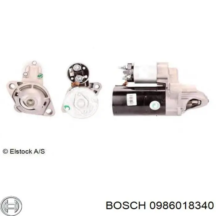 Rozrusznik Bosch 0986018340 cena, od 116,33 USD
