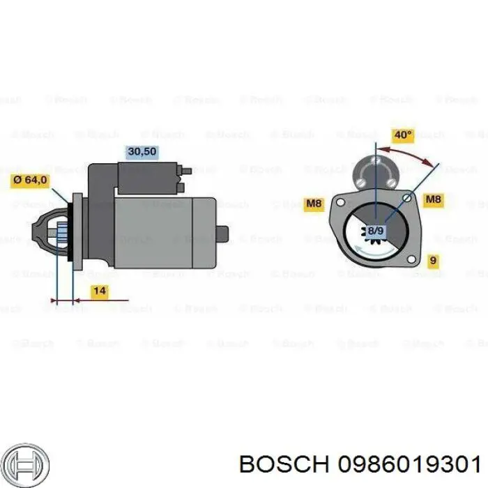 Rozrusznik 46796553 Fiat/Alfa/Lancia