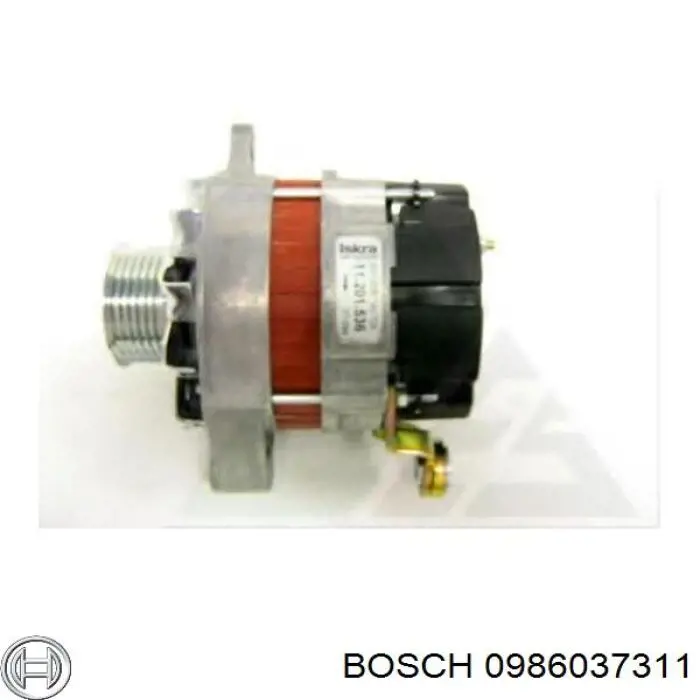 Do koszyka 0986037311 Bosch Alternator