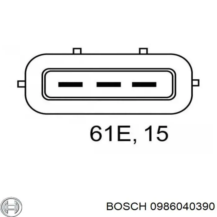 Do koszyka 0986040390 Bosch Alternator