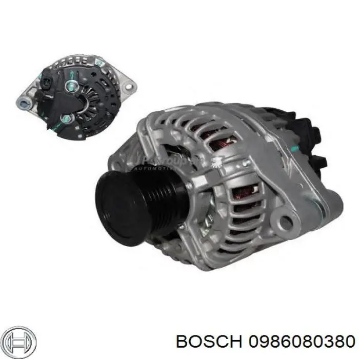 Do koszyka 0986080380 Bosch Alternator