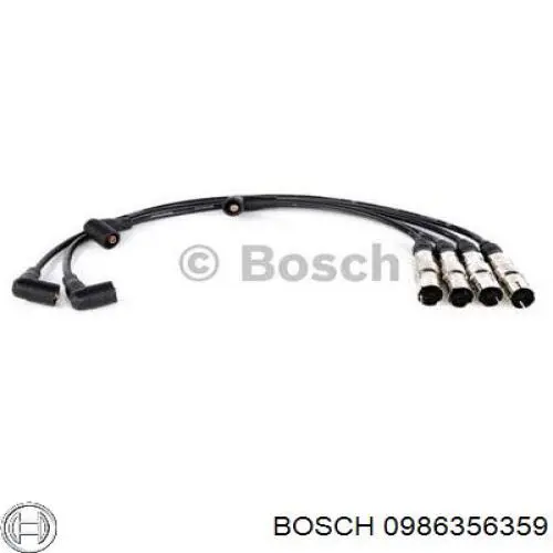 Do koszyka 0986356359 Bosch Zestaw przewodów wysokiego napięcia