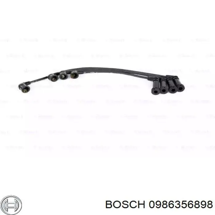 0986356898 Bosch Zestaw przewodów wysokiego napięcia