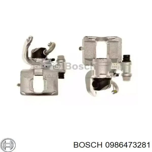 Do koszyka 0986473281 Bosch Zacisk hamulcowy tylny lewy