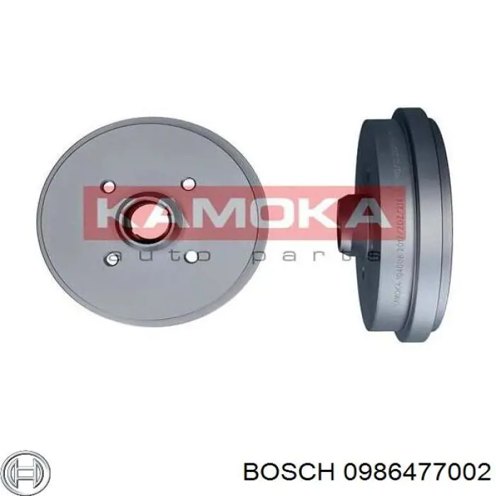 Do koszyka 0986477002 Bosch Bęben hamulcowy tylny