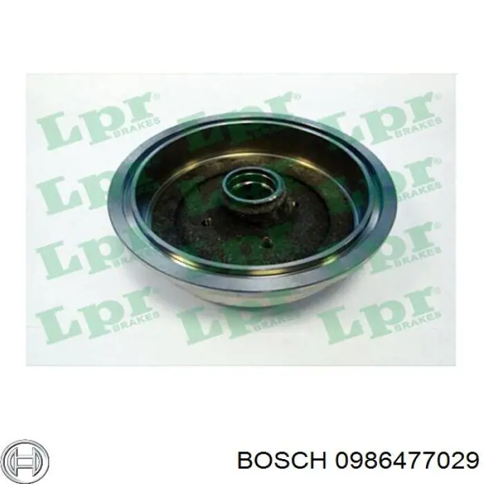 Do koszyka 0986477029 Bosch Bęben hamulcowy tylny