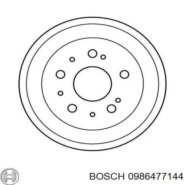 Do koszyka 0986477144 Bosch Bęben hamulcowy tylny