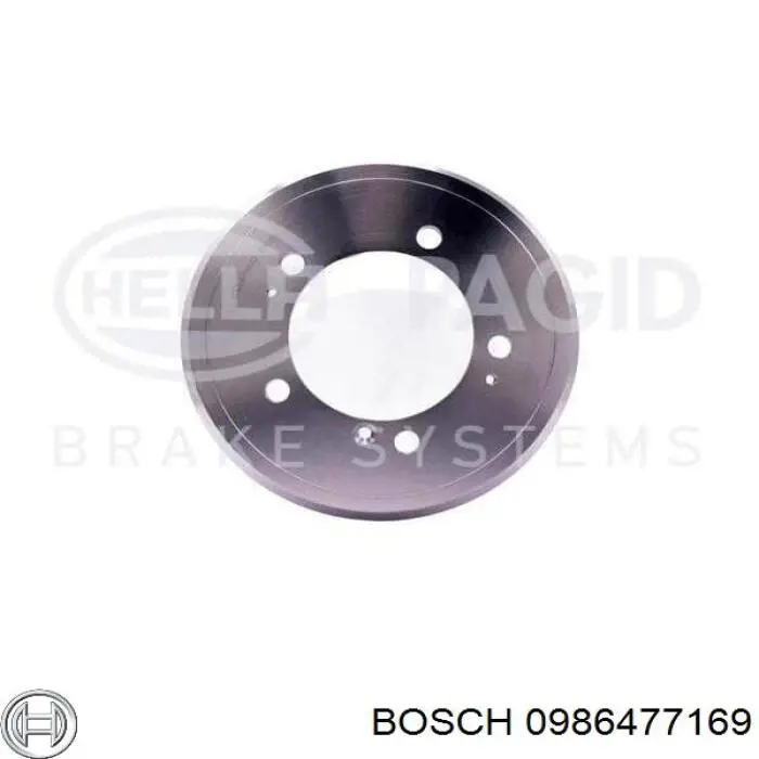 Bęben hamulcowy tylny Bosch 0986477169 cena, od 95,31 USD