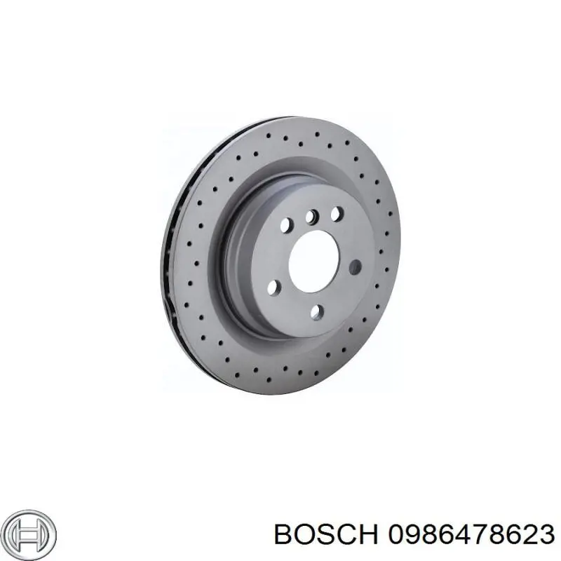 Do koszyka 0986478623 Bosch Tarcza hamulcowa przednia