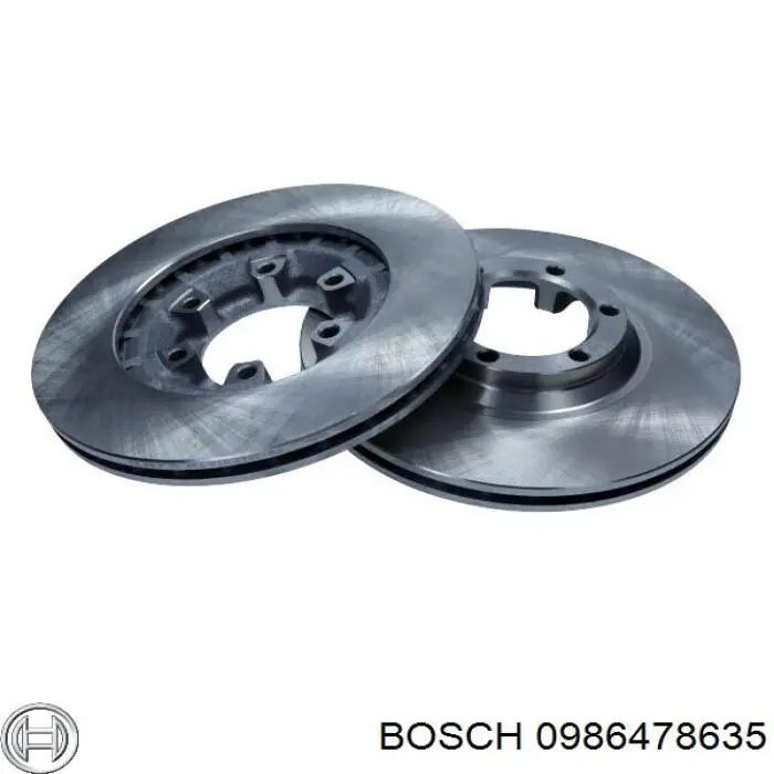 Do koszyka 0986478635 Bosch Tarcza hamulcowa przednia