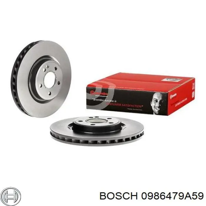 0986479A59 Bosch Tarcza hamulcowa przednia