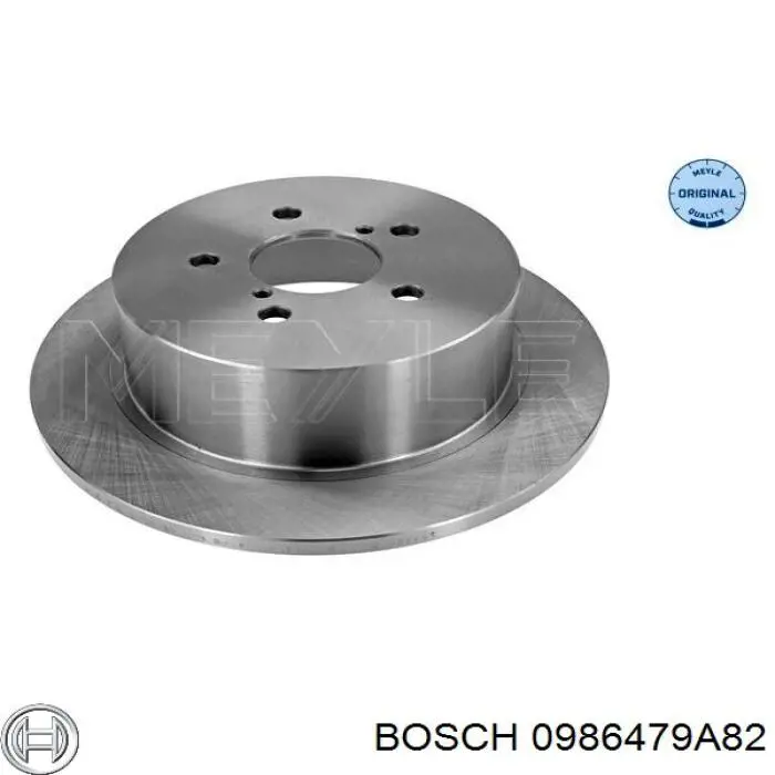 Tarcza hamulcowa tylna Bosch 0986479A82 cena, od 54,58 USD